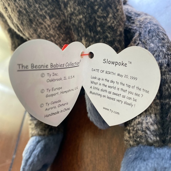 Ty Beanie Baby Slowpoke Sloth - Picture 2 of 7